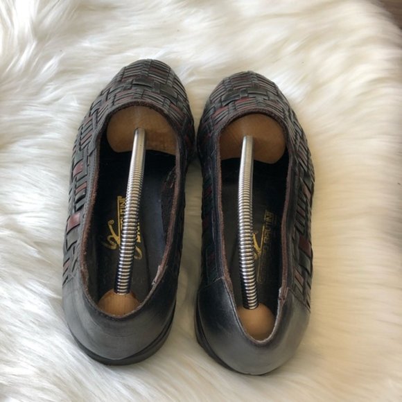 Vintage woven leather loafers unisex - Giorgio Brutini - Picture 8 of 10